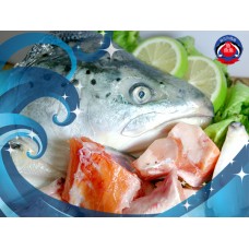 空運鮭魚-生魚片等級！半顆鮭魚頭(剁塊)